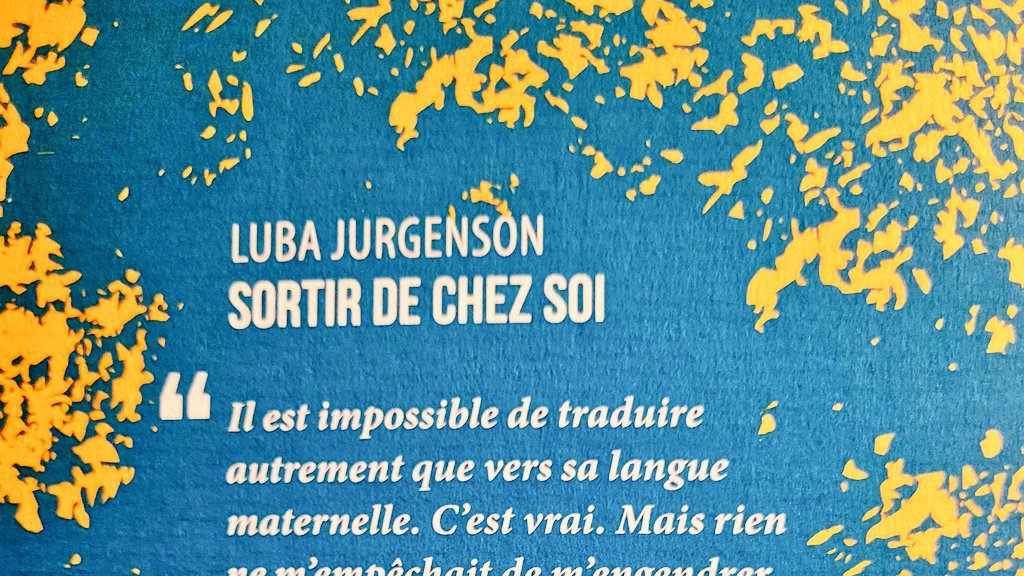 Luba Jurgenson sortir de chez soi couverture collection contrebande edition la contre allée